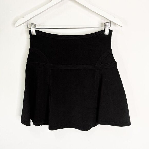 Diane Von Furstenberg Flote Black Knit Mini Skirt - Picture 2 of 9
